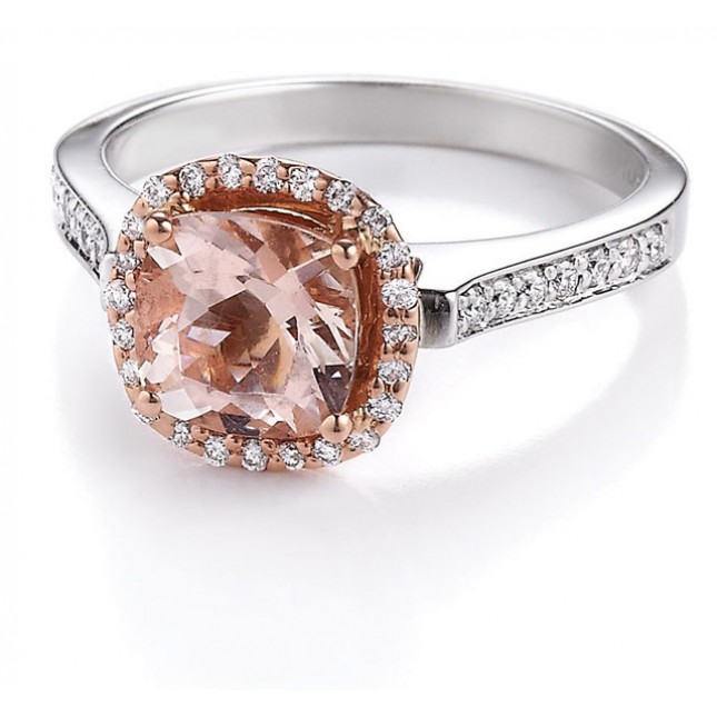 Makur Morganite & Diamond Ring